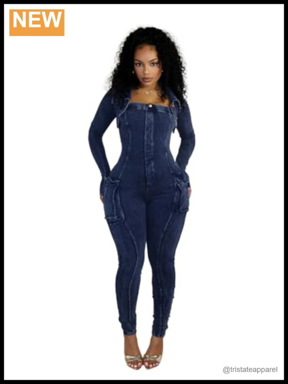 Women's Two Piece Jumpsuit Set Cotton Blend V Neck Long Sleeve Bodycon Pants